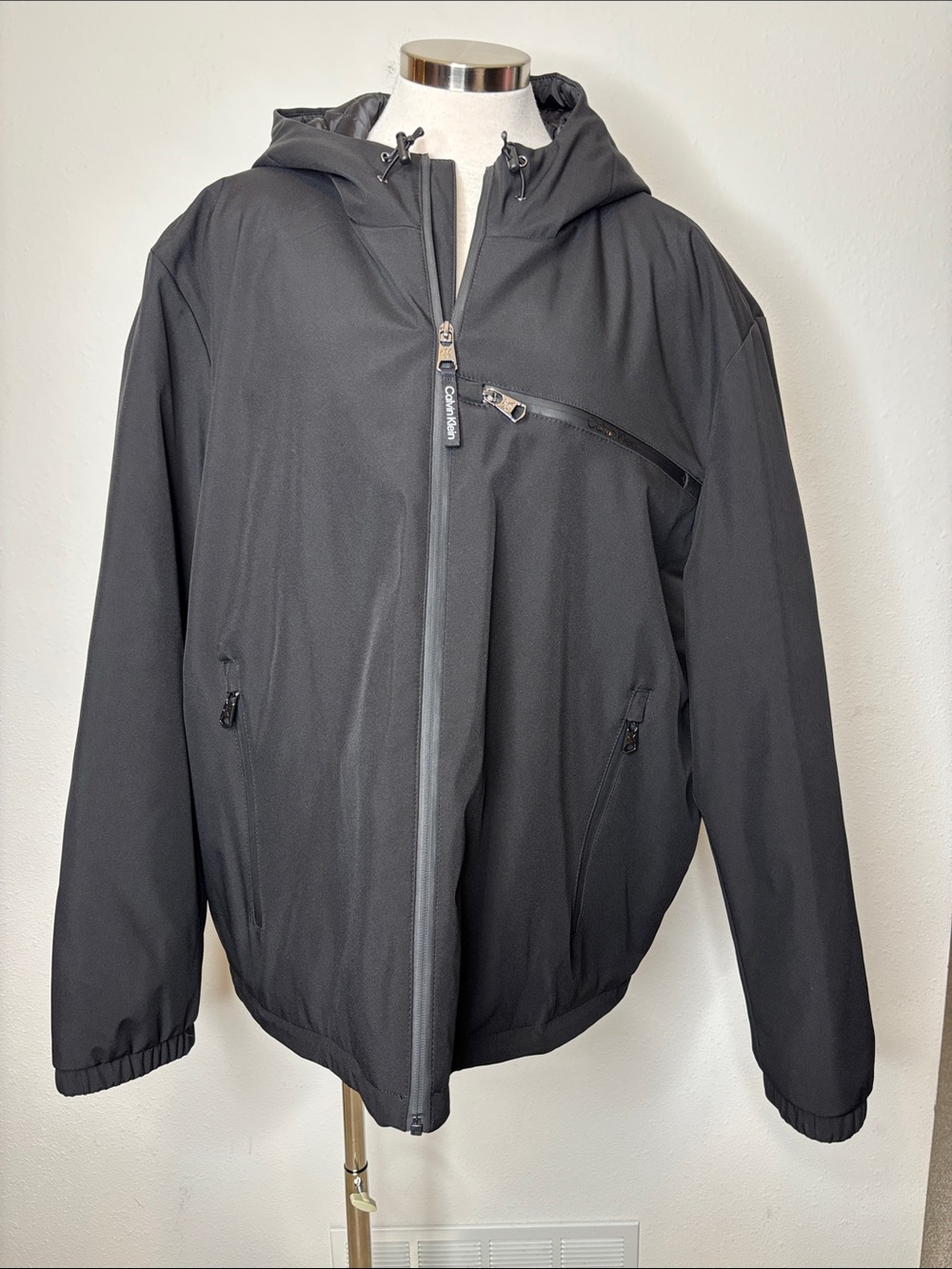 Calvin Klein Black Hooded Jacket